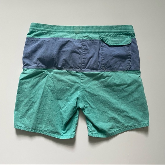 Vintage 1980s Hobie Surf Striped Swim Trunks Large - Picture 3 of 4